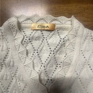 Eliza -Cream Knit Cardigan